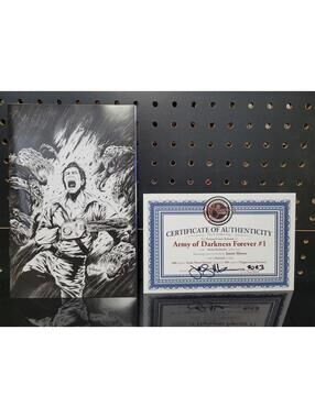 Signed Army of Darkness Forever #1 Jason Moore Virgin NM COA